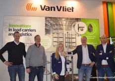 Rory De Lange, Guy Haver, Ilse Klaassen, Bob Ijpelaar and Martien Klaver with Van Vliet Containers